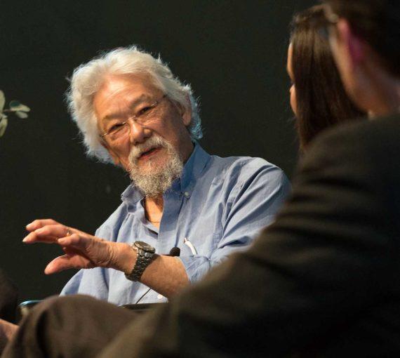 David Suzuki in panel discussion