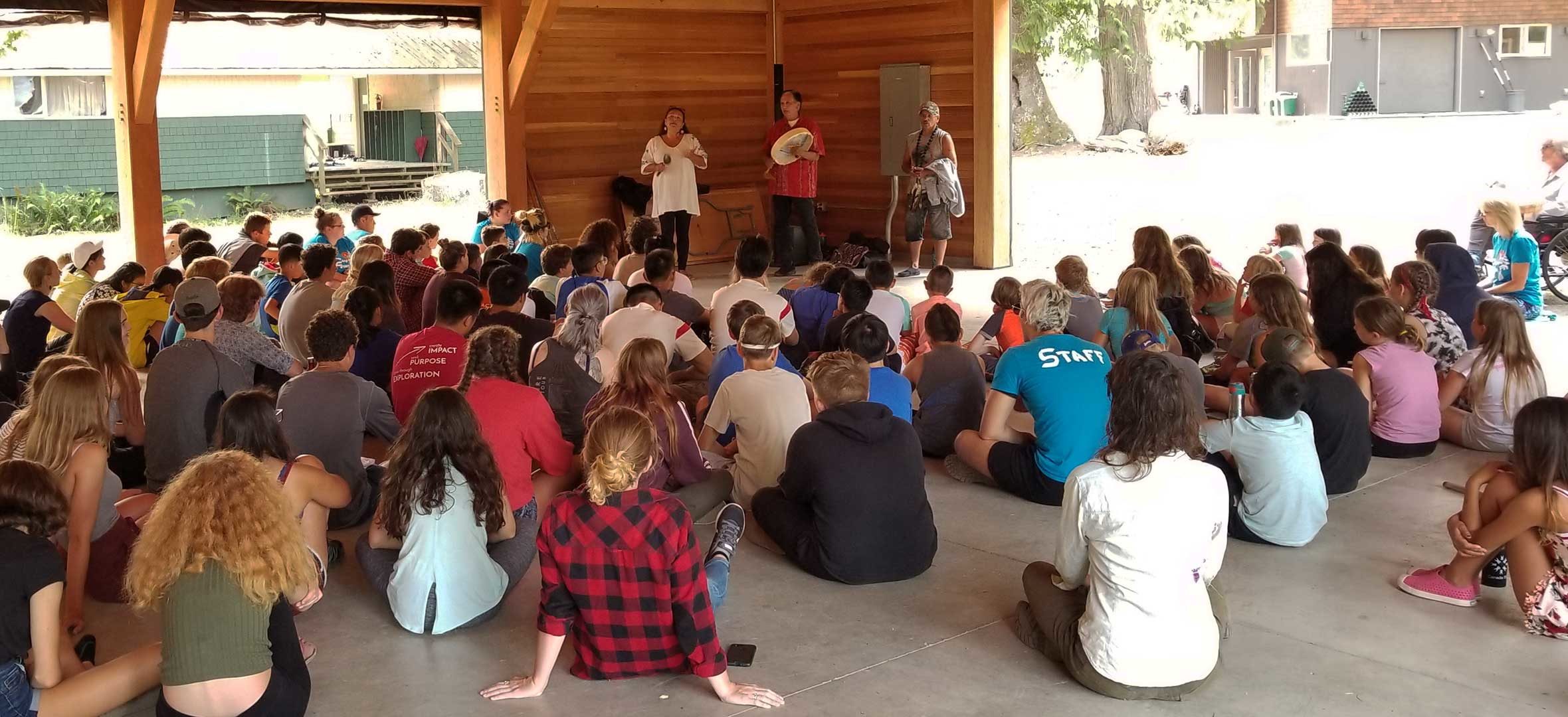 Squamish Nation drummers