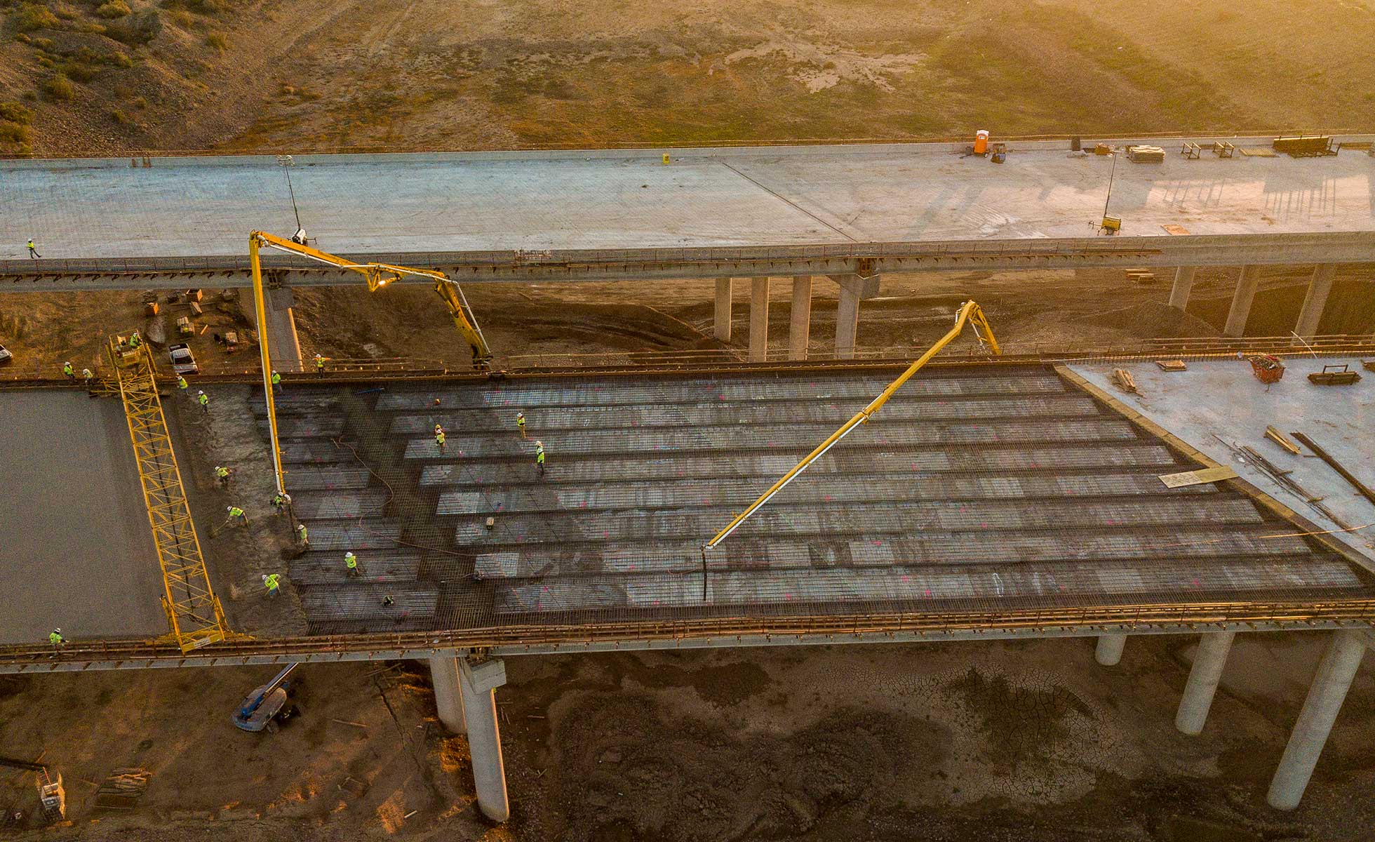 Concrete bridge construction