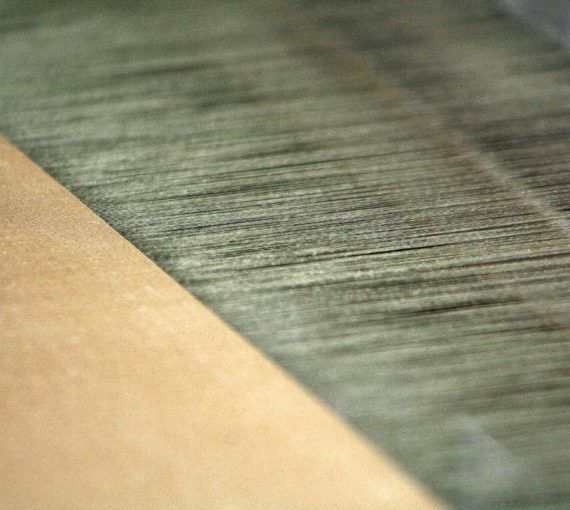 sustainable-wild-peace-silk Sustainable wild peace silk being woven on a loom