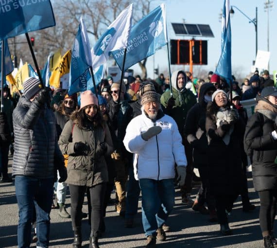 Group of demonstrators